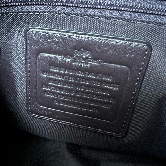 NWT Coach Edie Signature Jacquard Shoulder Bag - Light Gold/Khaki Brown - Picture 9 of 11